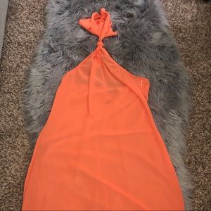 Nasty Gal cover up sheer maxi dress